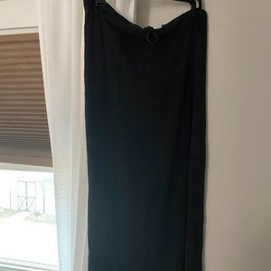 black stretchy skirt/tube dress